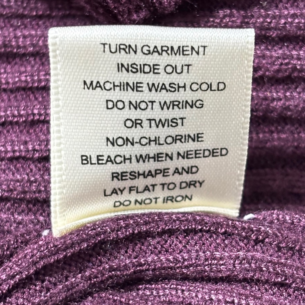 Emma & Posh Women's Ribbed Sweater Dress Berry Jam Small - Picture 6 of 6